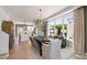 Open floor plan showcasing the dining area, kitchen, and staircase, designed for modern living and entertaining at 1317 Garner Rd # 101, Raleigh, NC 27610