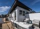 Stylish rooftop deck featuring cozy seating and a modern outdoor living space at 1317 Garner Rd # 101, Raleigh, NC 27610