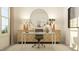 Stylish home office featuring a sleek desk, comfortable chair, and elegant decor for productivity at 1717 Goldfinch Perch Ln, Knightdale, NC 27545