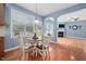 Breakfast nook with ample natural light and views into the living room at 2001 Lilly Brook St, Fuquay Varina, NC 27526