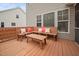 Back deck with built-in benches, perfect for outdoor entertaining at 2001 Lilly Brook St, Fuquay Varina, NC 27526
