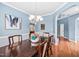 Formal dining room with traditional decor at 2001 Lilly Brook St, Fuquay Varina, NC 27526