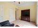Comfortable bedroom with a TV and ample closet space at 2321 Mica Mine Ln, Wake Forest, NC 27587
