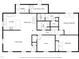 Main level floor plan featuring a spacious kitchen, living area, and primary bedroom at 3026 Shoeheel Rd, Kenly, NC 27542
