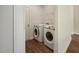 Convenient laundry room with washer and dryer hookups, perfect for easy chore days at 303 Azalea Gaze Dr, Youngsville, NC 27596