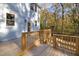 Well-built wooden deck offering ample space and a charming view of the surrounding landscape at 306 Cecil St, Durham, NC 27707
