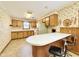 Kitchen with a large countertop for dining and lots of cabinet space at 310 Meadowbrook Dr, Burlington, NC 27215
