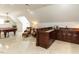 Spacious game room with pool table, wet bar, and lounge area at 3505 Jonaway Cir, Fuquay Varina, NC 27526