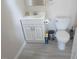 Bathroom featuring a white vanity with storage, toilet, and modern fixtures at 3537 Layton Ridge Dr, Apex, NC 27539