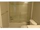 Bathroom featuring a shower with sliding glass doors and chrome fixtures at 3537 Layton Ridge Dr, Apex, NC 27539