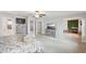 Spacious main bedroom features a ceiling fan, walk-in closet, and modern furnishings at 45 Pond Mountain Dr, Clayton, NC 27520