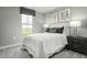 Inviting bedroom with large window, plush carpeting, and sleek furniture, creating a restful retreat at 460 Grand Silo Rd, Garner, NC 27603
