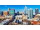 Bustling cityscape view featuring a mix of modern skyscrapers and historic architecture against a blue sky at 480 Grand Silo Rd, Garner, NC 27603