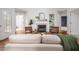 Inviting living room featuring a fireplace, hardwood floors, and comfortable seating at 6 Preakness Dr, Durham, NC 27713