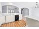 Modern kitchen featuring stainless steel sink, sleek black appliances and ample counter space at 602 Walnut Woods Dr # 62, Morrisville, NC 27560