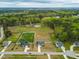 Aerial view of a neighborhood featuring large lots and wooded areas at 81 N Lumina Ln, Clayton, NC 27527