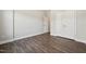 Clean bedroom features neutral paint, base trim, and carpeted floors at 834 November Ln, Willow Springs, NC 27592