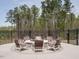 Cozy outdoor fire pit surrounded by comfortable seating, perfect for gathering with friends and Gathering at 107 Canary Ct, Raleigh, NC 27610