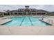 Expansive community swimming pool with multiple lanes, perfect for swimming laps and enjoying the outdoors at 107 Canary Ct, Raleigh, NC 27610