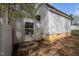 View of the back of the shed with some storage on the side at 1108 Medlin Dr, Cary, NC 27511