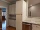 Updated kitchen offers stainless steel appliances, granite counters, and convenient access to other rooms at 117 Linwood Ln, Clayton, NC 27527