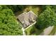 Stunning aerial view of the home, surrounded by lush greenery, showcasing its expansive layout and serene location at 1217 Mauldin Rd, Wake Forest, NC 27587