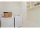 Laundry room features updated washer and dryer at 1217 Mauldin Rd, Wake Forest, NC 27587