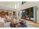 Inviting living room with large sliding glass doors providing access to the backyard at 1217 Mauldin Rd, Wake Forest, NC 27587
