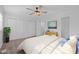 Main bedroom features a closet and neutral color palette at 1220 Manassas Ct Ct # E, Raleigh, NC 27609