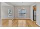 Bright, open dining space with hardwood floors and natural light at 125 Hidden Springs Dr, Durham, NC 27703
