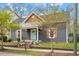 Charming two-story home with gray siding, wooden shutters, and a quaint porch at 208 S Guthrie Ave, Durham, NC 27703