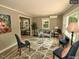 Inviting living room with hardwood floors, comfortable seating and natural light at 220 Barclay Rd, Chapel Hill, NC 27516