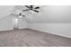 Bonus room featuring carpet and ceiling fans for added comfort at 2905 Glendale Rd, Kenly, NC 27542