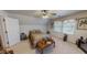 Upstairs bedroom offering ample space, natural light, and a ceiling fan at 30 Shannon Rd, Timberlake, NC 27583