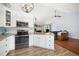 Open kitchen showcasing granite countertops, and seamless flow into the living area perfect for entertaining guests at 3708 Turnbull Ct, Raleigh, NC 27616