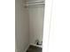 Walk-in closet with one rod for hanging clothes at 411 Gooseneck Drive # B6, Cary, NC 27513