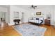 Spacious main bedroom with hardwood floors and generous natural light at 500 Walnut Hill Dr, Hillsborough, NC 27278