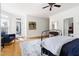 Bedroom seating area with natural light and access to outdoor space at 500 Walnut Hill Dr, Hillsborough, NC 27278