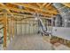 Unfinished attic space showing the structural framework and mechanical systems at 5033 Homeplace Dr, Apex, NC 27539