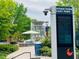 View of Downtown Cary Park featuring the central water feature and updated signage at 506 N Harrison Ave, Cary, NC 27513