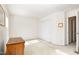 Spacious carpeted bedroom with lots of light, closet, and painted walls at 5551 Vista View Ct, Raleigh, NC 27612
