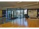 Stunning lobby features hardwood floors, modern art, and plenty of natural light at 601 W Rosemary St # 418, Chapel Hill, NC 27516