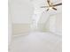 Cozy bedroom featuring a window, white walls, plush carpet and ceiling fan at 7117 Sandringham Dr, Raleigh, NC 27613