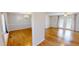 Inviting living room featuring hardwood floors and french doors at 772 Old Allensville, Roxboro, NC 27574