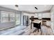 Modern kitchen with stainless steel appliances and a center island at 8932 Buffalo Gourd Ln, Angier, NC 27501