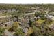 Aerial perspective of the neighborhood with mature trees at 103 Friar Ln, Carrboro, NC 27510