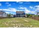 Expansive fenced backyard provides privacy and space for outdoor activities at 1160 Duke Farm Dr, Wake Forest, NC 27587