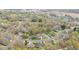 Sprawling aerial view of the neighborhood featuring green spaces and proximity to city amenities at 124 Holly Ridge Ln, Mebane, NC 27302