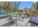 Cozy outdoor patio area with comfortable seating, perfect for relaxing outdoors at 124 Holly Ridge Ln, Mebane, NC 27302