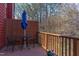 Cozy outdoor balcony with seating, ideal for enjoying the scenery and fresh air at 125 Long Shadow Pl, Durham, NC 27713